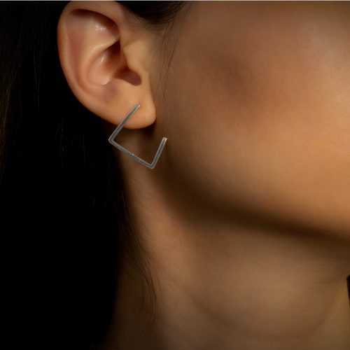 cercei argint stil minimalist modern