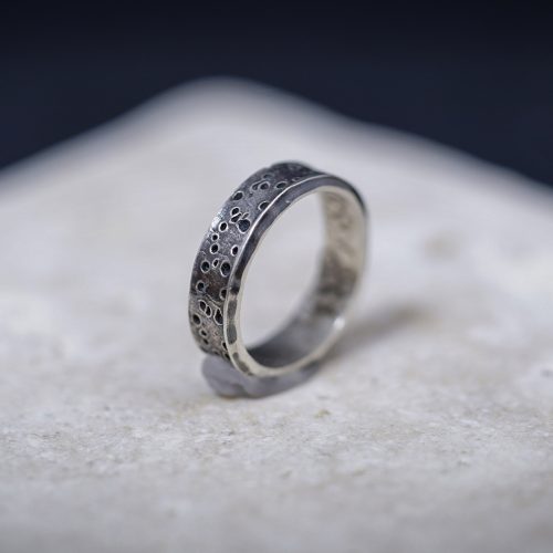 verigheta contemporana argint inel handmade