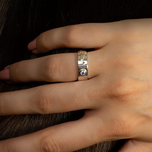 verigheta contemporana argint zirconia