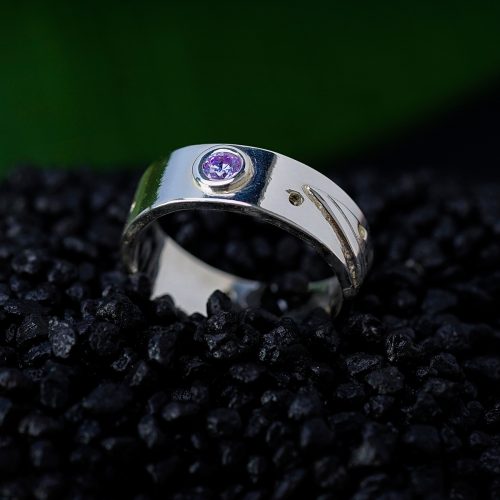 inel argint zirconia unicat bijuterii bucuresti