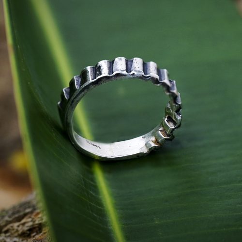 verigheta contemporana argint inel unicat