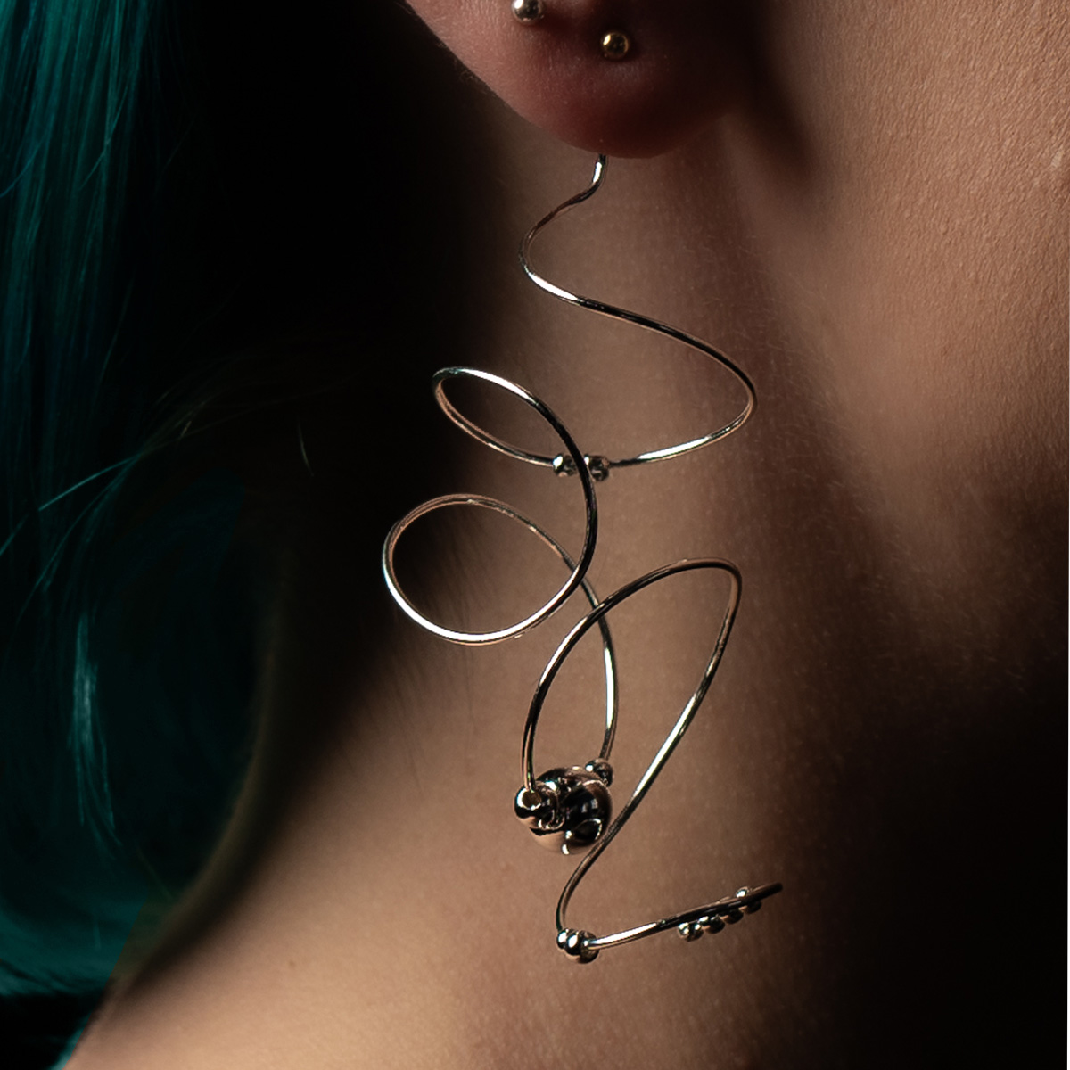 cercei unicat argint handmade bucuresti