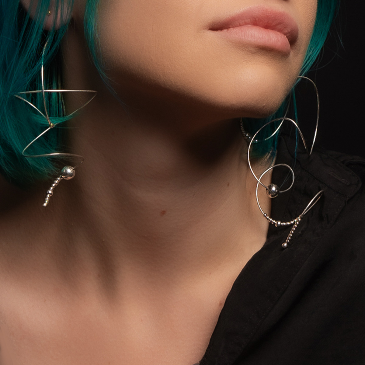 cercei statement argint handmade cercei mari